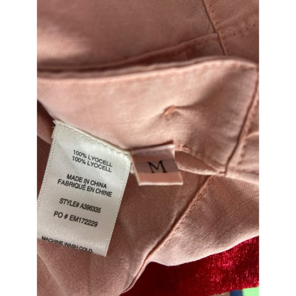 Side Stitch Size Medium Womens Hi Low Peach Sleeveless tank Top - Picture 7 of 7